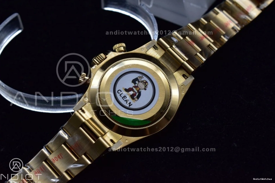 Durable YG V 116505 Dial Clean 399 on Markers 1:1 Edition YG Best SA4130 Black Daytona Bracelet 1115